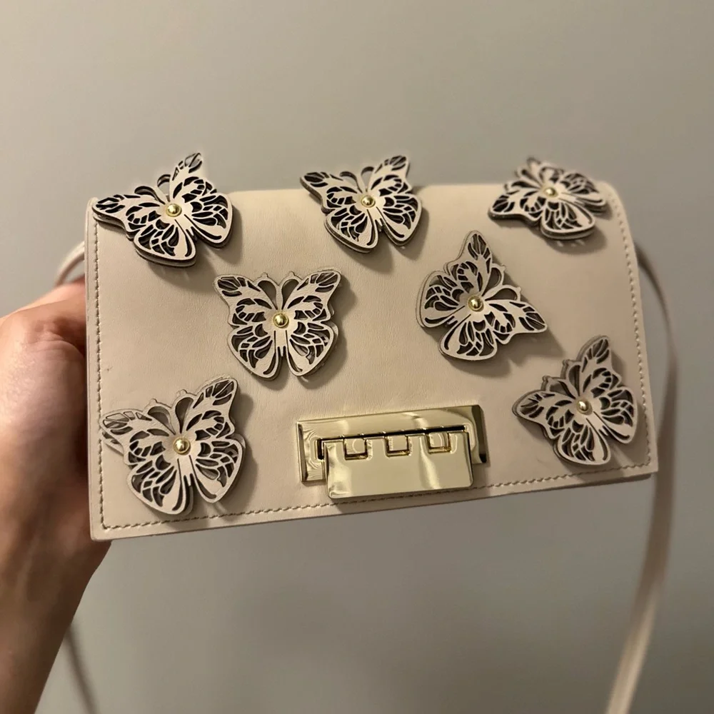 Zac Posen Earthette Butterfly Appliqué Crossbody‎ Bag